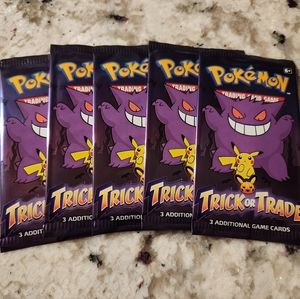 2023 Pokemon Trick or Trade Booster Packs Set of 5